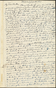 Letter from Beriah Green, Whitesboro, to Amos Augustus Phelps and Elizur Wright, July 21. 1840