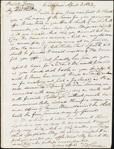 Letter from Beriah Green, Whitesboro, to Amos Augustus Phelps, April 3. 1843