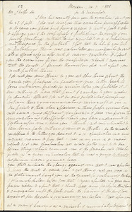 Letter from Arthur Granger, Meriden, to Amos Augustus Phelps, Nov. 7. 1836