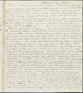 Letter from James H. Haven, Portmouth, to Amos Augustus Phelps, Sept 11th 1828