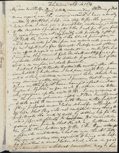 Letter from Beriah Green, Whitesboro, to Amos Augustus Phelps, Sept. 4. 1834