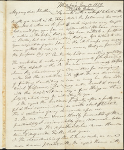 Letter from Beriah Green, Whitesboro, to Amos Augustus Phelps, Jan. 17. 1839