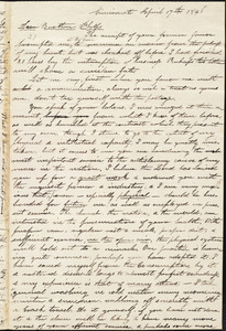 Letter from Epaphras Goodman, Cincinnati, to Amos Augustus Phelps, April 17th 1846