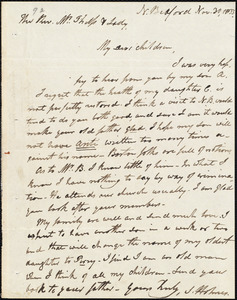 Letter from Sylvester Holmes, N. Bedford, to Amos Augustus Phelps, Nov. 30, 1833