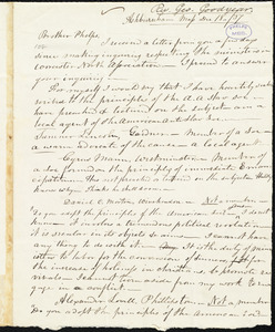 Letter from George Goodyear, Ashburnham, to Amos Augustus Phelps, Dec 18../37