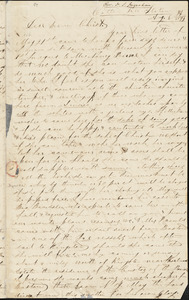 Letter from D. S. Ingraham, Cotton Free Station, to Amos Augustus Phelps, Aug. 6. 1839