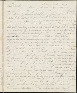 Letter from J. W. Kimball, Andover, to Amos Augustus Phelps, 14 July 1833