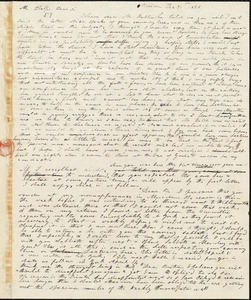 Letter from Harlow Isbell, Meriden, to Amos Augustus Phelps, Dec 21st 1836