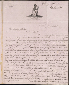 Letter from Oliver Johnson, Middlebury, to Amos Augustus Phelps, Aug. 29. 1836