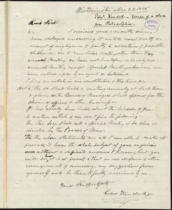 Letter from Edward Kendall Jr., Westminster, to Amos Augustus Phelps, Mar 22 1838