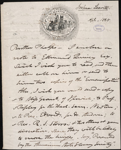 Letter from Joshua Leavitt, to Amos Augustus Phelps, Apl.-1838