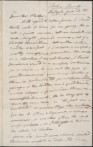 Letter from Joshua Leavitt, New York, to Amos Augustus Phelps, June 24 /'40