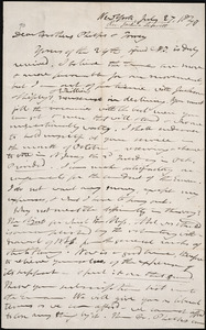 Letter from Joshua Leavitt, New York, to Amos Augustus Phelps and Charles Turner Torrey, July 27, 1840