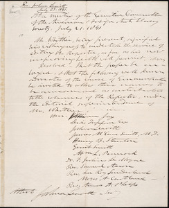 Letter from Joshua Leavitt, New York, to Amos Augustus Phelps, July 23, 1841