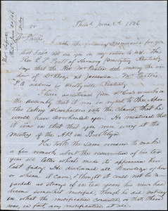 Letter from Thomas Lafon, Philad, to Amos Augustus Phelps, June 2d 1846