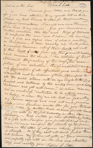 Letter from Sophia Louisa Little, Newport, to Amos Augustus Phelps, April 10th 1838