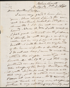 Letter from Joshua Leavitt, New York, to Amos Augustus Phelps, Oct. 7. 1840