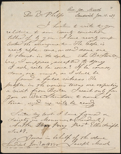 Letter from Joseph C. Marsh, Sandwich, to Amos Augustus Phelps, Jan. 10. - 39