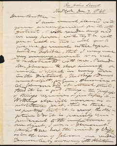 Letter from Joshua Leavitt, New York, to Amos Augustus Phelps, Dec. 7, 1840