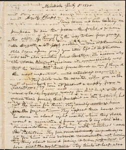 Letter from Samuel Lee, Mendon, to Amos Augustus Phelps, July 5. 1830