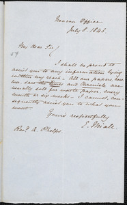 Letter from Edward Miall, [London], to Amos Augustus Phelps, July 8. 1843