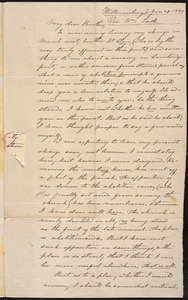 Letter from William Lusk, Williamsburgh, to Amos Augustus Phelps, Jan 29. 1840