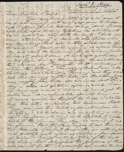 Letter from Samuel Joseph May, Boston, to Amos Augustus Phelps, 1835 September 7