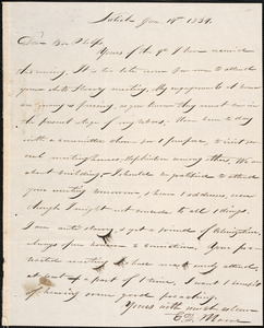 Letter from E. D. Moore, Natick, to Amos Augustus Phelps, Jan. 14th 1834