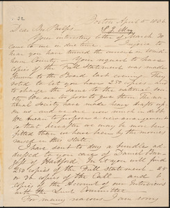 Letter from Samuel Joseph May, Boston, to Amos Augustus Phelps, April 5 1836
