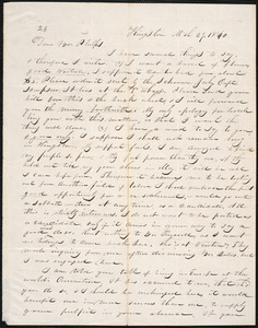 Letter from E. D. Moore, Kingston, to Amos Augustus Phelps, 1840 March 29