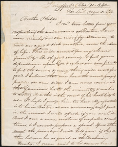 Letter from Samuel Osgood, Springfield, to Amos Augustus Phelps, May 11. 1840