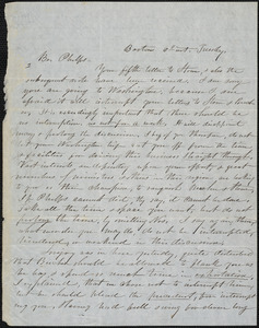 Letter from E. D. Moore, Boston, to Amos Augustus Phelps, 1846 January 6