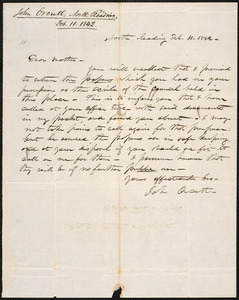 Letter from John Orcutt, North Reading, to Amos Augustus Phelps, Feb-11 ...
