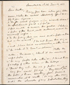 Letter from Handel Nott, Dunstable, to Amos Augustus Phelps, June 13, 1833