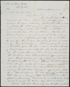 Letter from Eli Noyes, Boston, to Amos Augustus Phelps, Sept. 24: 1845
