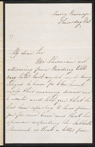 Letter from Pentory, Surrey Parsonage, [London], to Amos Augustus Phelps, [1843]