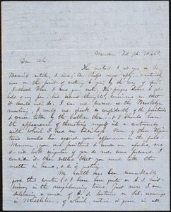 Letter from George William Perkins, Meriden, to Amos Augustus Phelps, Feb. 7th. 1846