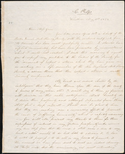Copy of letter from Charlotte Phelps, Wrentham, to Mary Grew, May 10th 1834