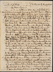 Letter from James D. Paxton, Shelbyville, to Amos Augustus Phelps, Aug 19. 1846