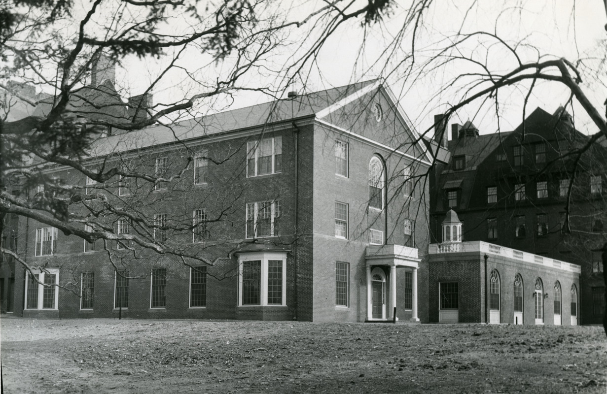 Draper Hall (Abbot Academy) rear view - Digital Commonwealth