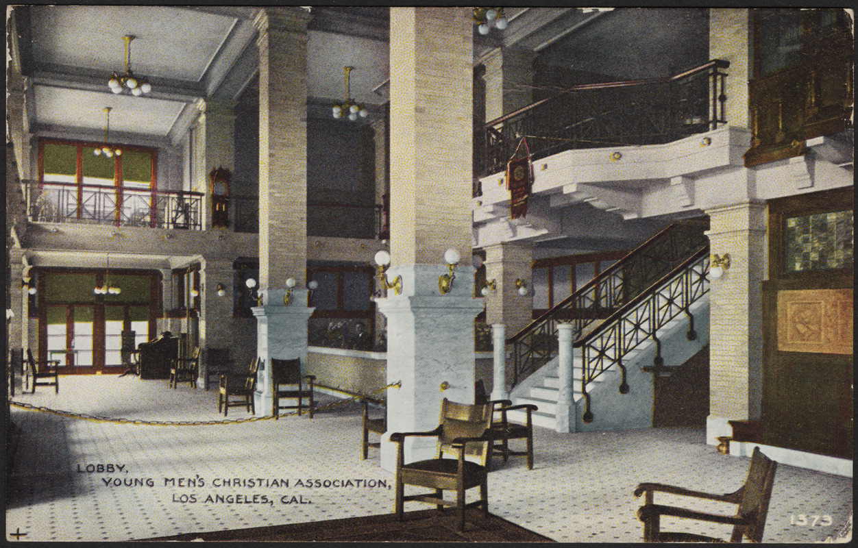 Lobby, Young Men's Christian Association, Los Angeles, Cal.
