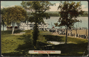 Boat landing, Riverside Park, Springfield, Mass.