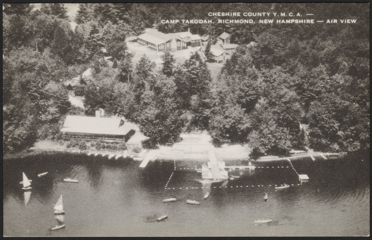 Cheshire County Y.M.C.A. - Camp Takodah, Richmond, New Hampshire - air view