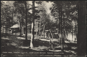 Cabin area, Easton Y.M.C.A., Camp Hugh Beaver, Pocono Mountains