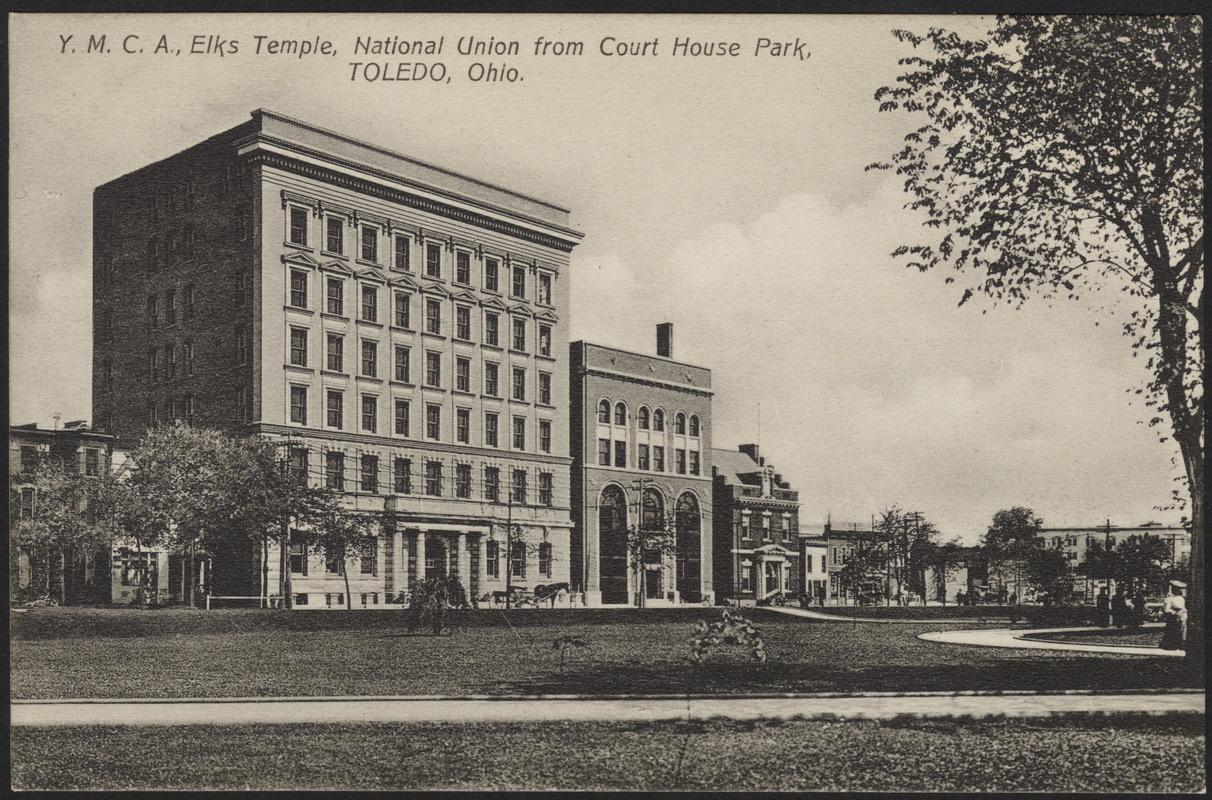 Y.M.C.A., Elks Temple, National Union from Court House Park, Toledo, Ohio
