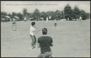 Softball game at Washington (Pa.) Y.M.C.A. Camp Buffalo