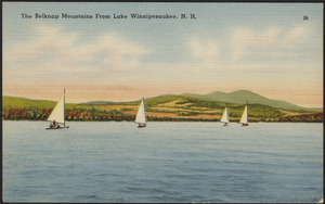 The Belknap Mountains from Lake Winnipesaukee, N.H.