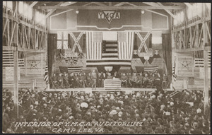 Interior of Y.M.C.A. auditorium Camp Lee, Va.