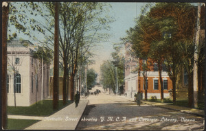Metcalfe Street, showing Y.M.C.A. and Carnegie Library, Ottawa
