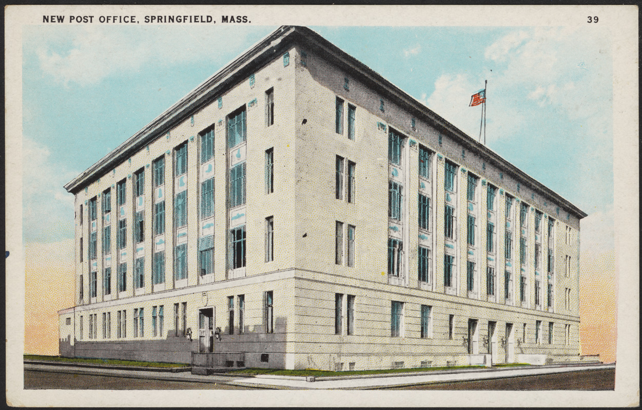 New post office, Springfield, Mass. Digital Commonwealth